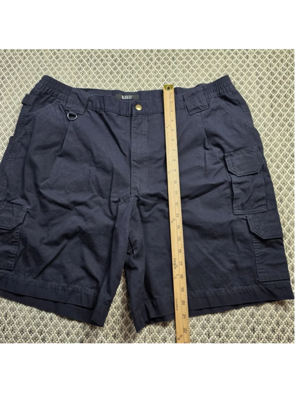 5.11 Tactical Mens 42 Navy Blue Cargo Shorts Military Utility Work Outdoor